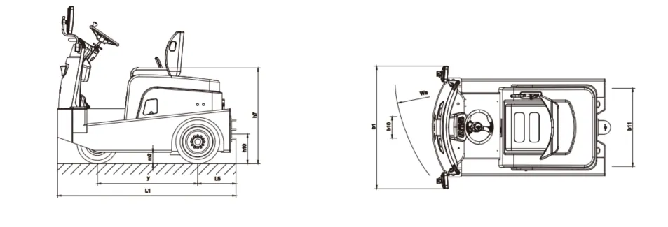 Tracteur électrique de 5 tonnes BYD-Q50A(Figure1)