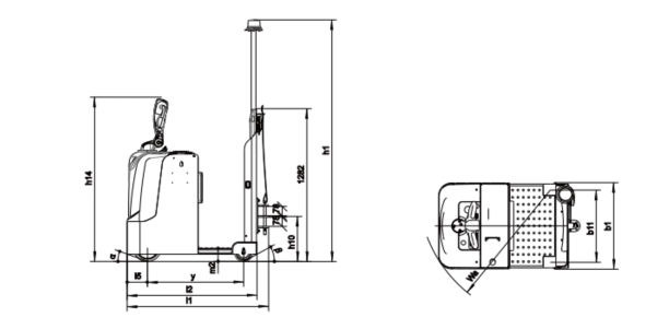 Tracteur électrique de petit et moyen tonnage BYD-Q30TJS(Figure1)