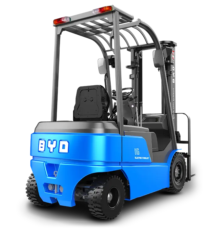 Chariot élévateur électrique à contrepoids à batterie au lithium monté sur siège