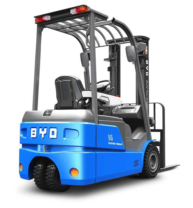 Chariot élévateur électrique à batterie au lithium à trois points d'appui BYD-C0