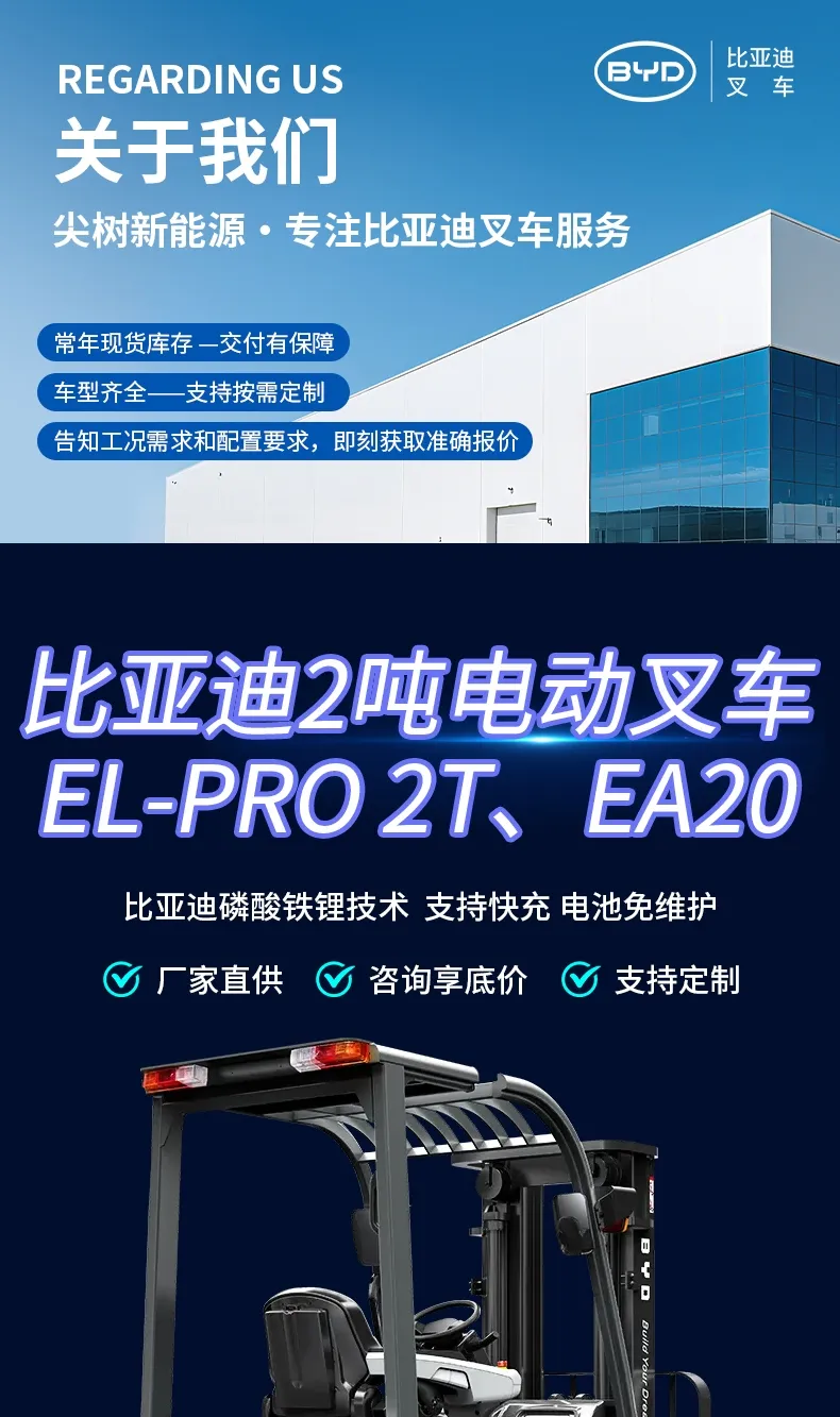 Chariot élévateur électrique BYD de 2 tonnes(Figure1)