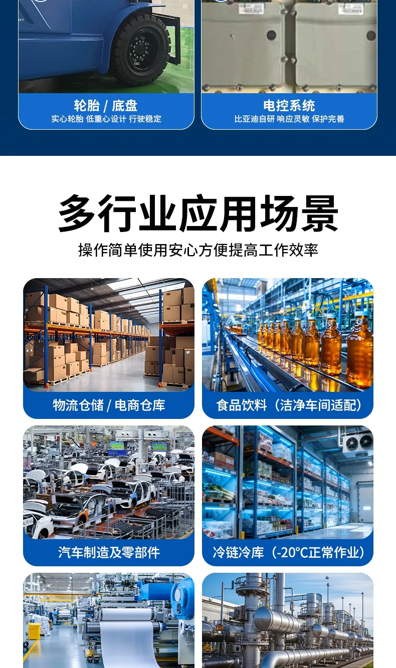 Chariot élévateur électrique BYD de 3 tonnes(Figure6)