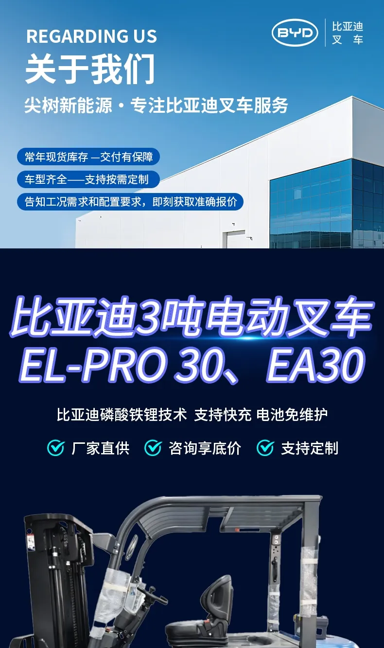 Chariot élévateur électrique BYD de 3 tonnes(Figure1)
